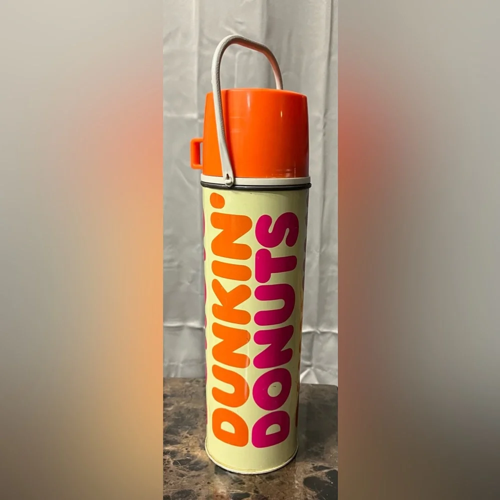1980s Dunkin Donuts Thermos - Picture 1 of 7